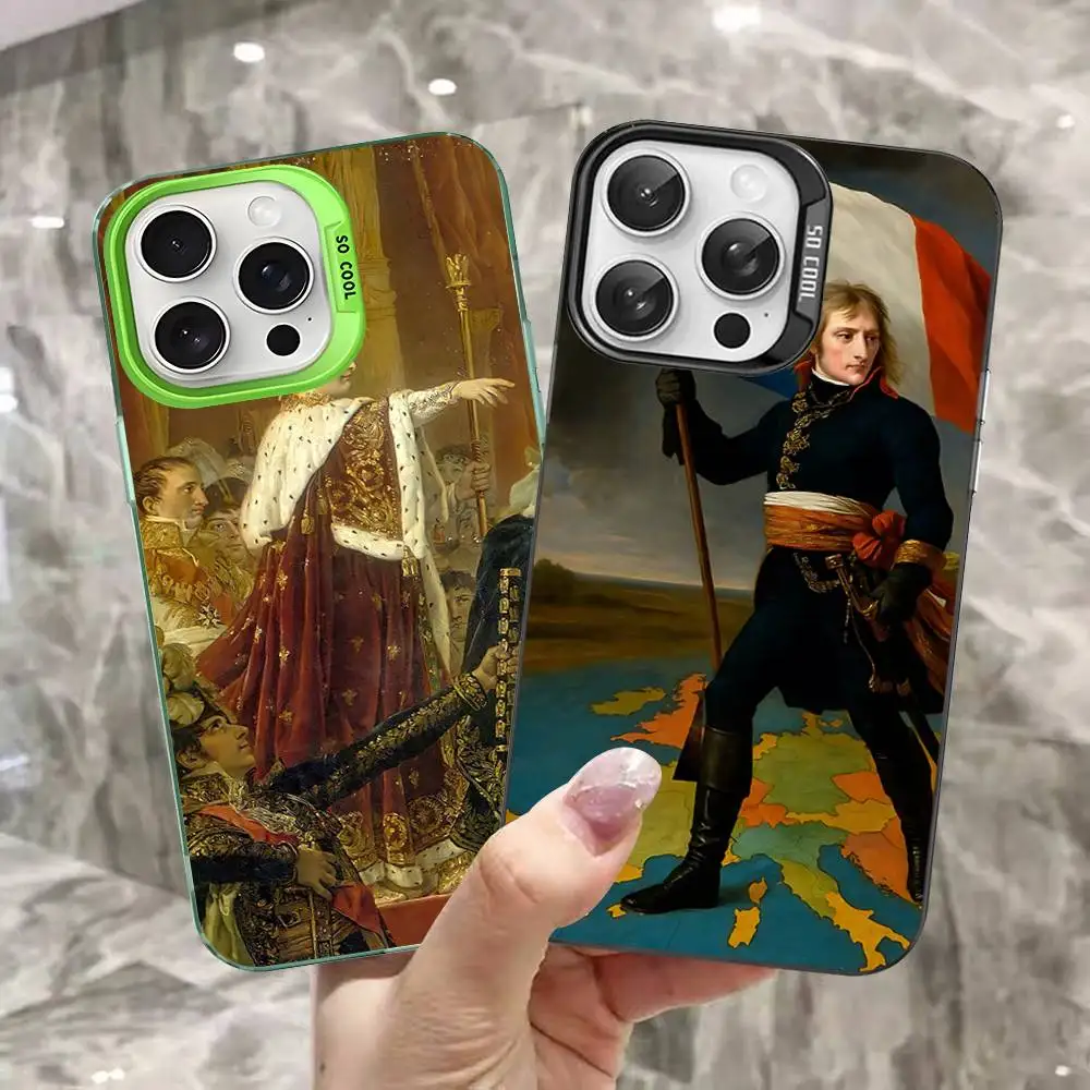 Napoleon Bonaparte Phone Case For IPhone 17 16 15 14 13 12 11 Pro Max Color Black Matte Cover