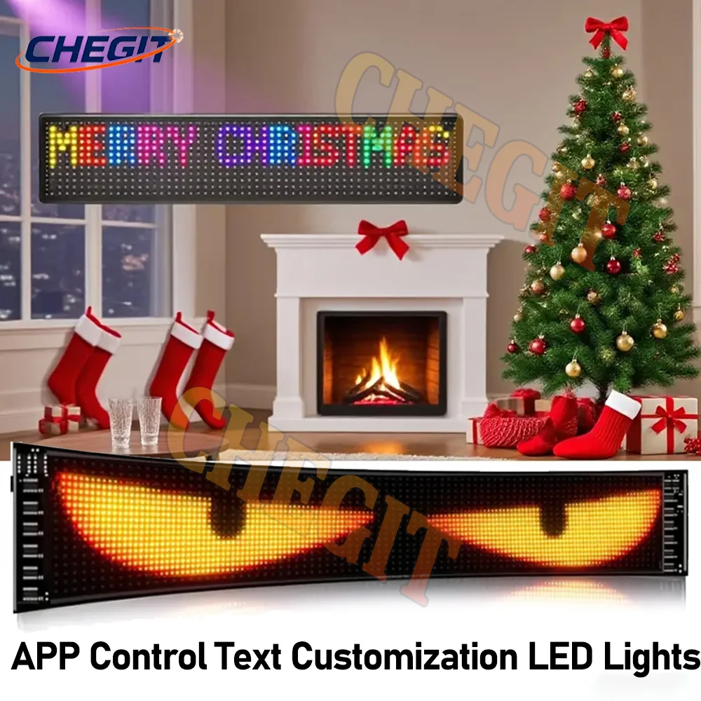 APP سيارة LED تسجيل بلوتوث LED مصفوفة بكسل لوحة ضوء الليل لتقوم بها بنفسك للبرمجة شاشة LED مرنة لمتجر السيارات فندق بار