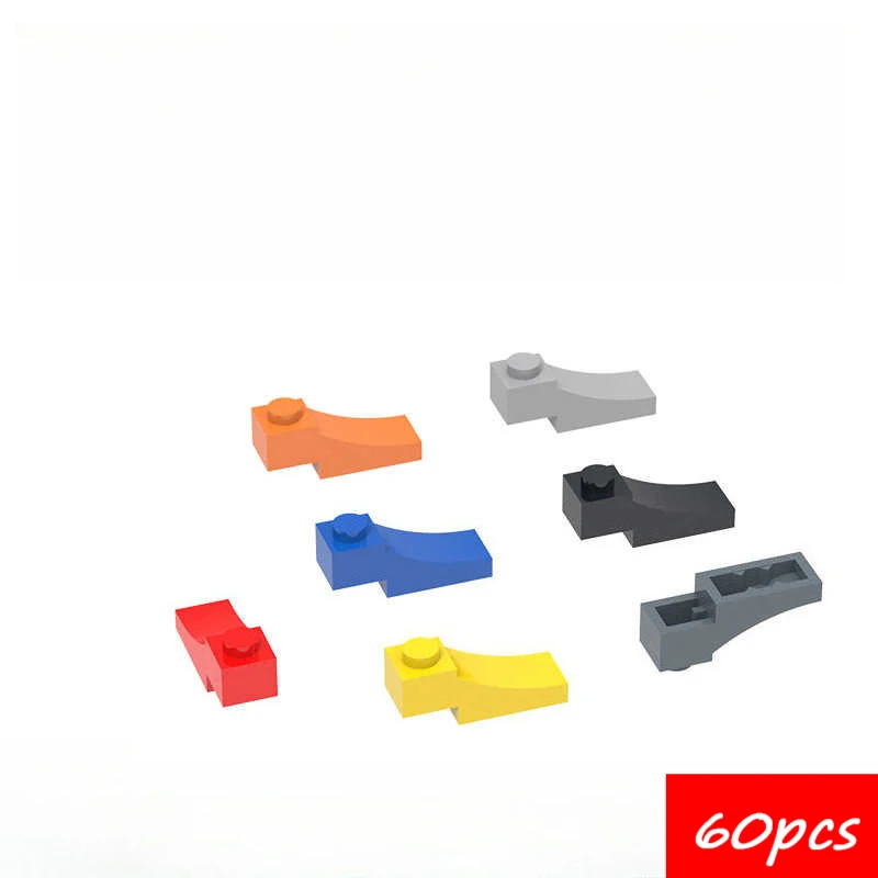 70681 Curved Brick with 1 Hole - MOC Building Blocks Parts Compatible with Major Brands for Streamline Structure