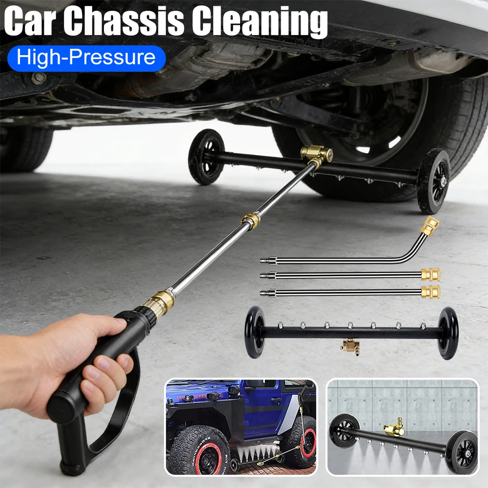 

22-дюймовая водоструйная щетка высокого давления с быстроразъемным соединением 1/4 для мойки автомобилей и чистки днища локомотивов