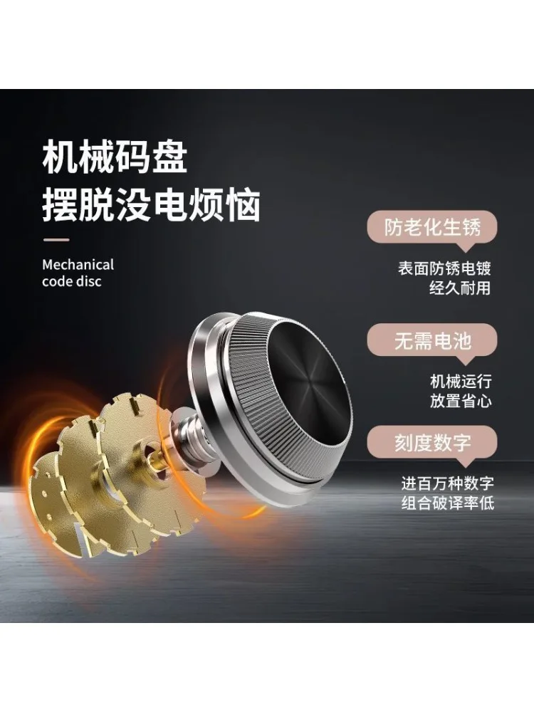 Mechanical combination lock safe household small anti-theft safe office wall safe deposit box view 2