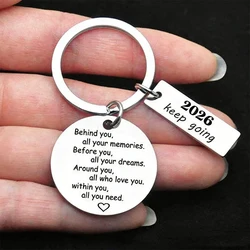 Metal Graduation Gift Keychain Class Of 2026 Key Ring For High School College Graduation Graduation Season Souvenir