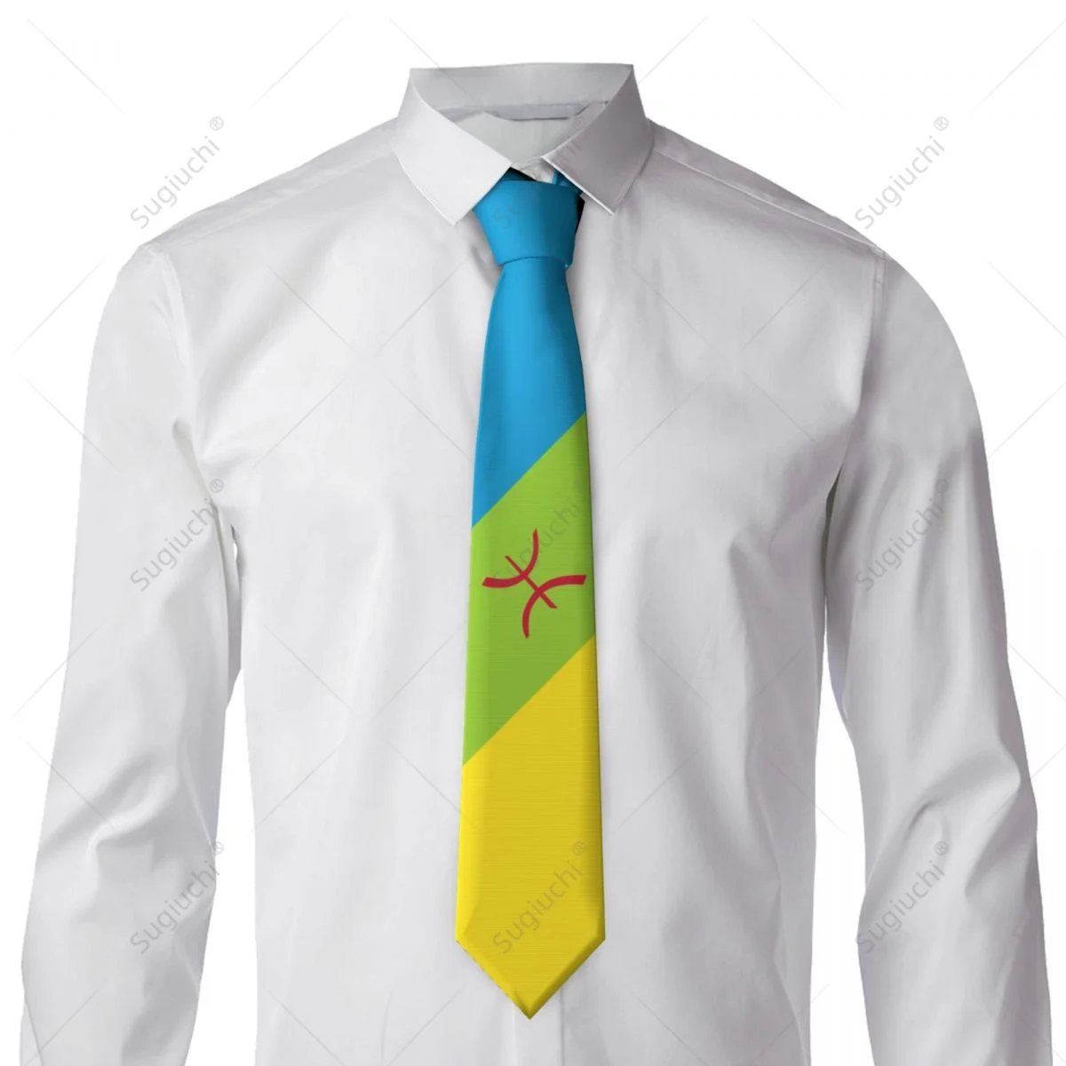 Amazigh Berber Flag Men Women Neck Ties Casual Plaid Tie Suits Slim Wedding Party Business Necktie Gravatas