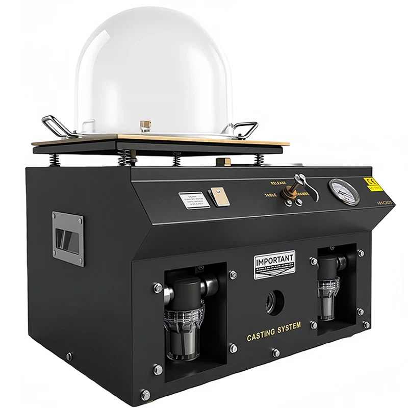 2-6L Vacuum Casting Machine Precious Metal Processing Vacuum Investment and Casting Machine 220V/110V Custom Jewelry