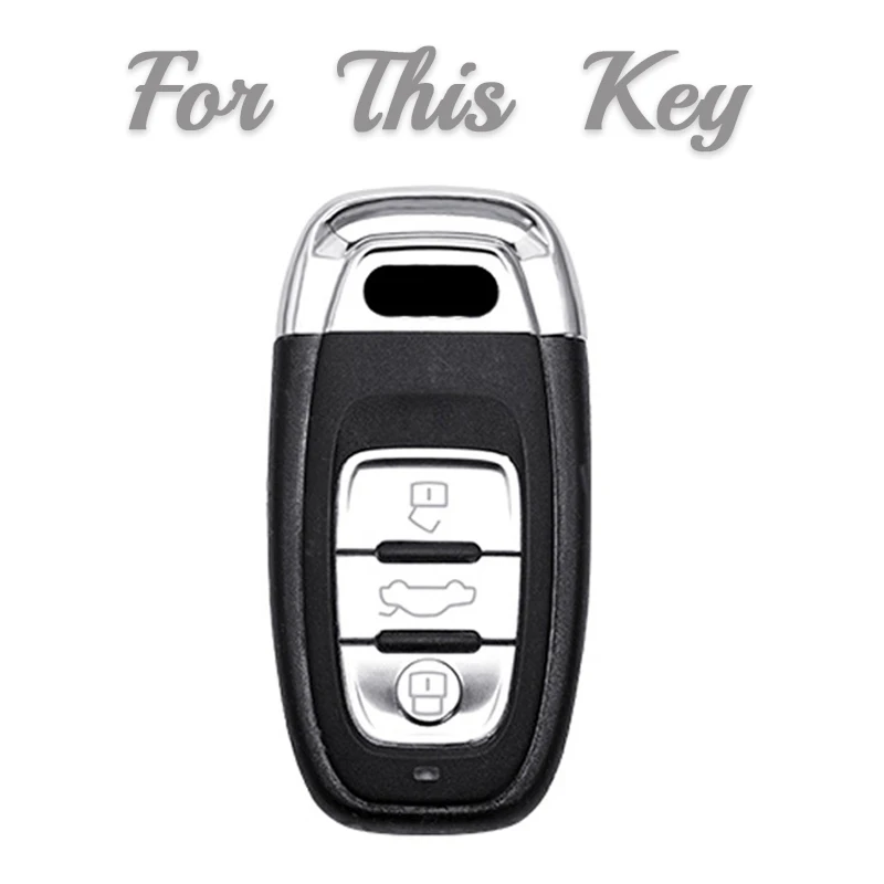 TPU Car Remote Key Case Cover Shell for Audi A5 A6 C7 A7 A8 Q3 Q5 Q7 S4 S6 S7 S8 R8 TT A1 A3 8V A4 B8 B9 Holder Accessories view 4