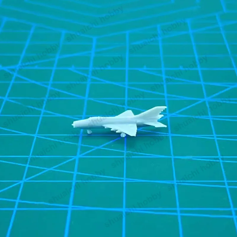 5PCS J-7G Length 21mm 36.7mm 42mm Battle Aeroplane Mould Uncolored Resin Fighter Jet Plane for DIY Fighting Aircraft Model