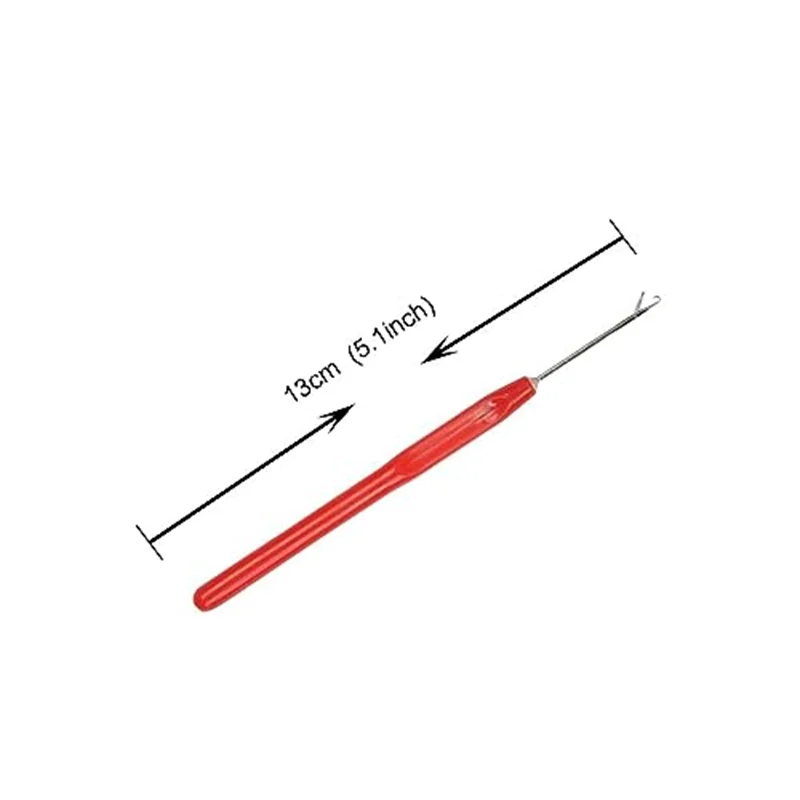 12pcs Crochet Hook Lace Crochet Needle Pulling Hook for Micro link Hair Extensions Braiding Weave Wigs Styling Tool DIY Making
