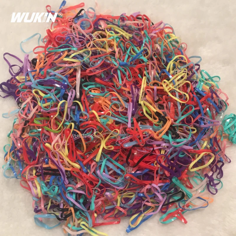 

Black Transparent Mixcolor Rubber Bands High Elasticity Ponytail Holder Rubber Band Girls Hair Accessories MB-4024 Diameter 20mm