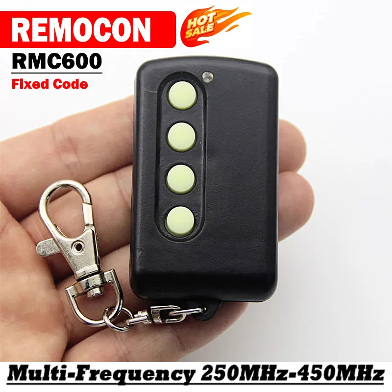 Newest REMOCON RMC 600 RMC-600 LRT1 RMC610 Garage Remote Control Adjustable Frequency 250MHz-450MHz Garage Door Opener