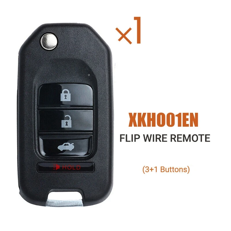 For Xhorse XKHO01EN Universal Remote Key Car  Key Fob Flip 3+1 Button For Honda Type For VVDI Key Tool