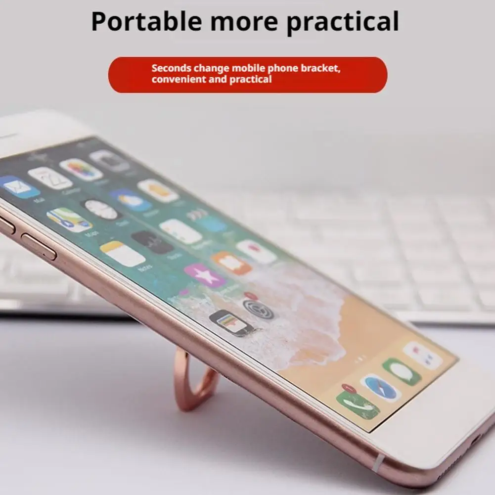 Transparenter Handy-Ringhalter mit Ständer 360° ° Grad drehbarer, transparenter Fingergriff, Ständer, kompatible Handys oder Handyhülle – Detail 17