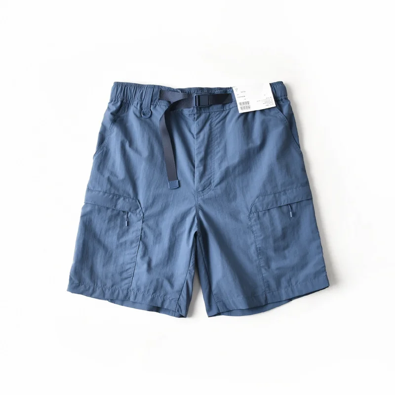 Unisex Outdoor Cargo Shorts Multi-Pocket Loose Casual Five-Point Hiking Shorts