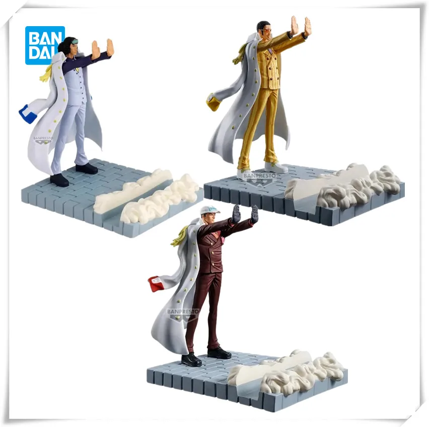 

Bandai Original Banpresto Anime ONE PIECE FigLife Kuzan Sakazuki Borsalino PVC Action Figure Model Collectable Toys Gifts