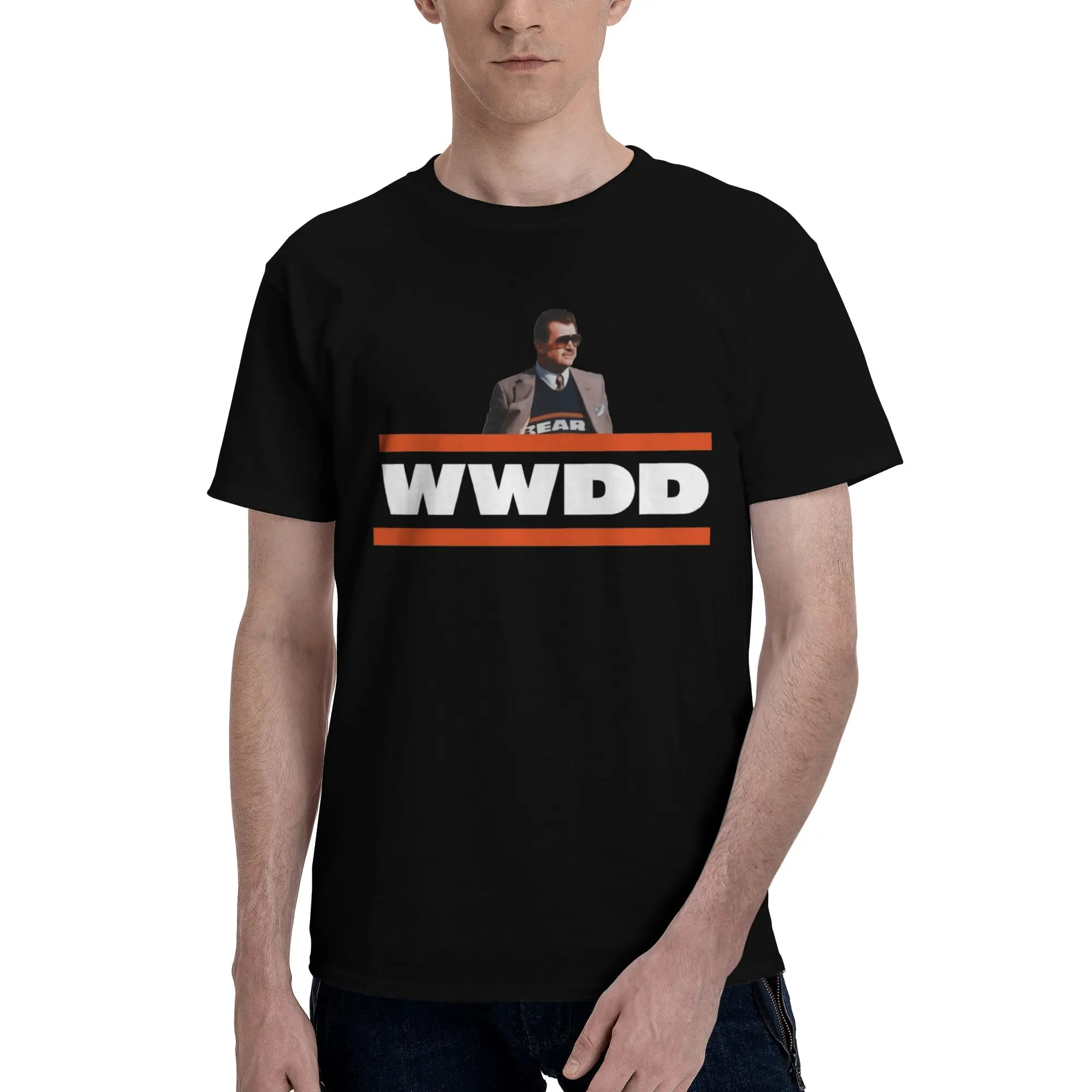 Men Women Printed RIP Mike Ditka   Tee T Shirt Pure Cotton  T-shirts Clothing