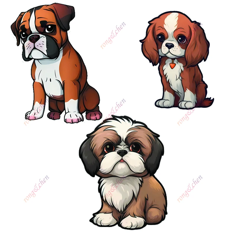 

Cartoon Car Sticker Cute Dog for Car Motorcycle Racing Helmet Laptop Trunk Body Car Window Surfboard Waterproof PVC Vinyl Decals