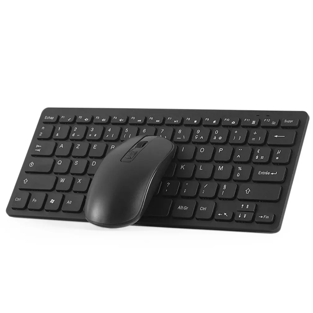 

Hot French Keyboard Wireless Mouse For Game PC Player TV French Keyboard Mouse Wireless 78Keys Gameing Keyboard Dropshipping