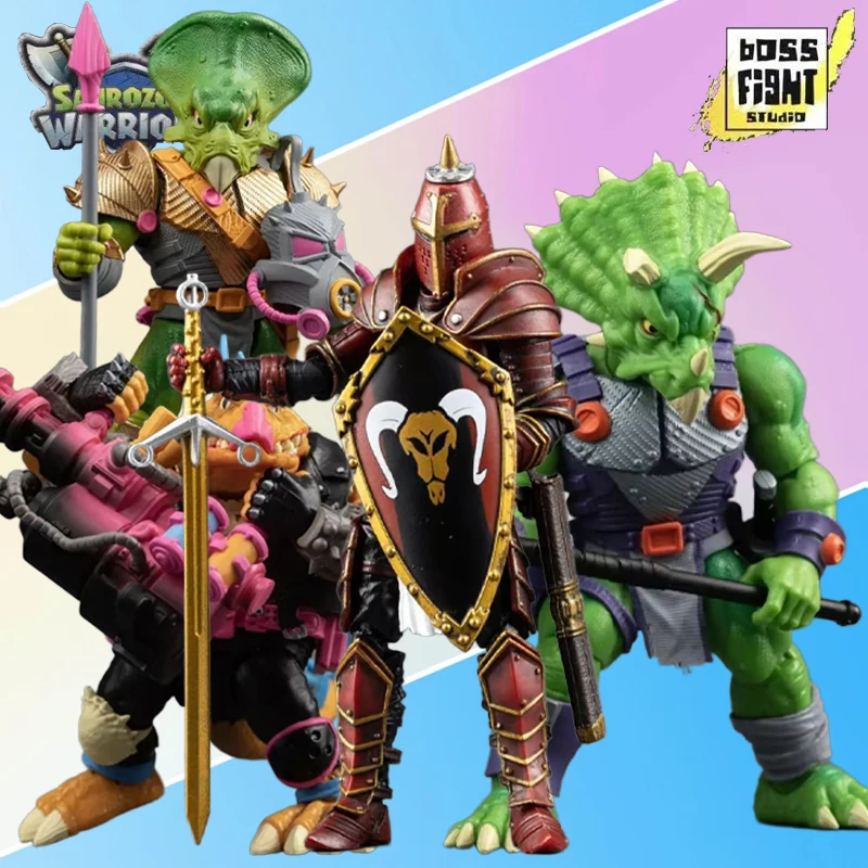 

Boss Fight Studio Genuine Dinosaur Warrior 1 Wave Triangle Dragon Sword Dragon Horn Dragon 6-inch Model Collection As A Gift