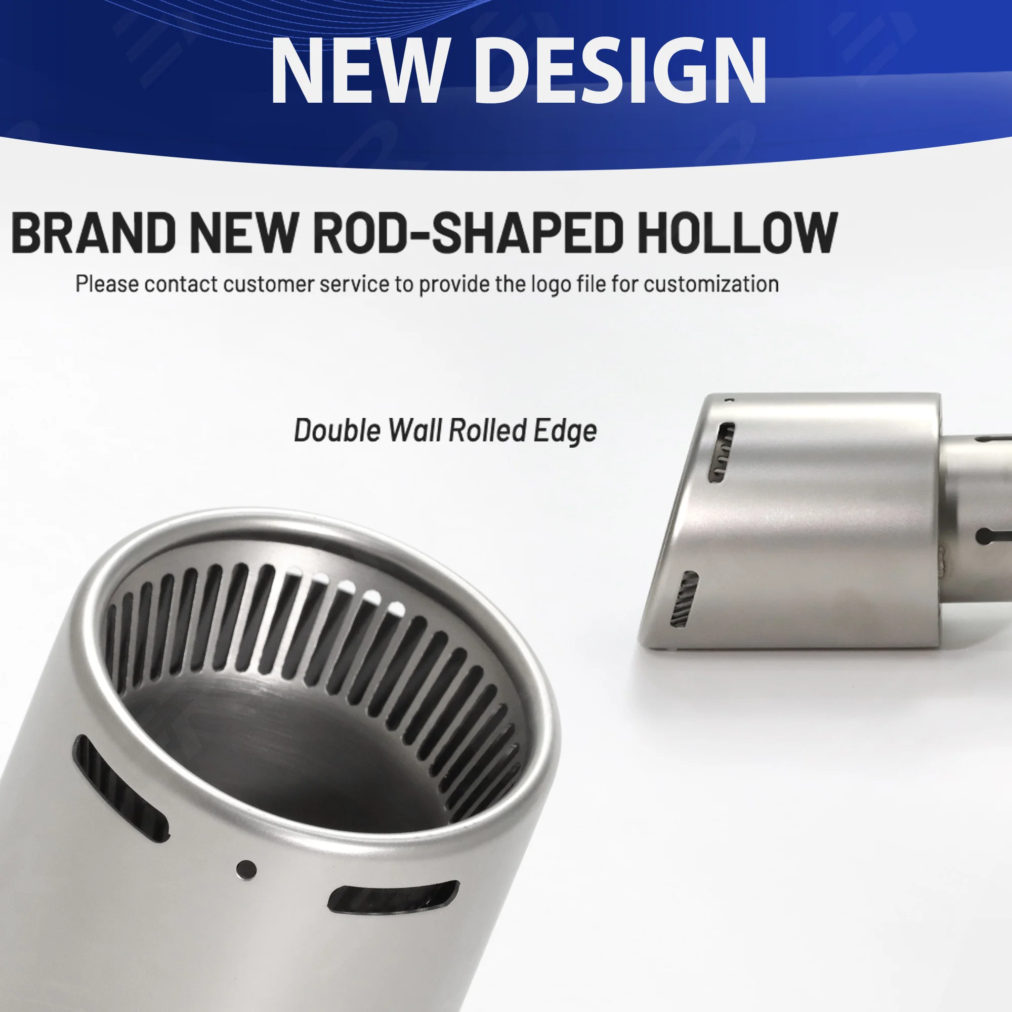 

1PC ER car accessories Exhaust Tip Matte Stainless Steel automotive Nozzle decoration for universal Muffler Tail Tips Modify