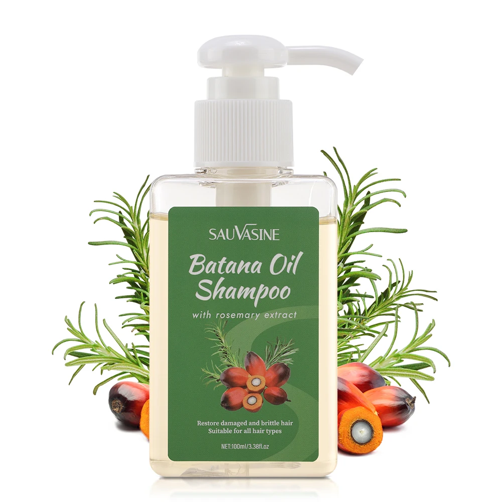

100 мл шампунь с маслом Батана, успокаивающий питательный шампунь для интенсивного ремонта кожи головы Батана с экстрактом розмарина для всех типов волос