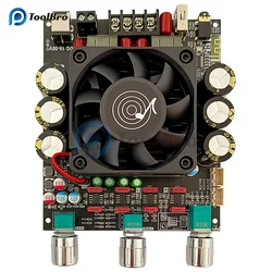 300W+300W TPA3225 Digital Stereo Bluetooth Power Amplifier Board DC 18-50V 12V Support U Disk Treble Bass for Speaker Subwoofer