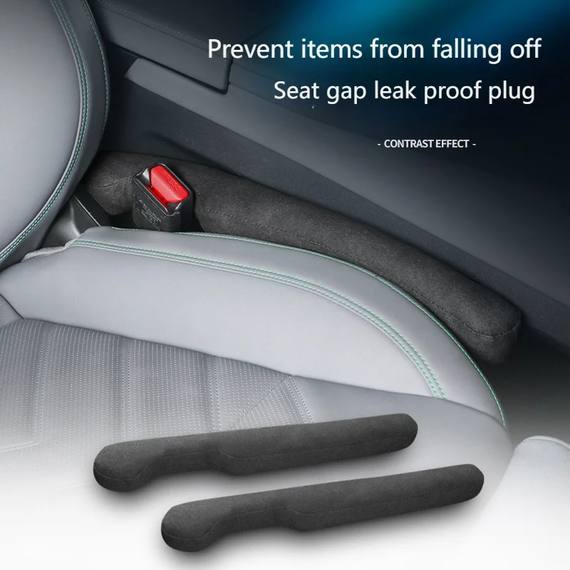 Universal Car Seat Gap Filler Anti-Leakage Sealing Strip Protection Suede Leather Auto Interior  Accessories Decoration
