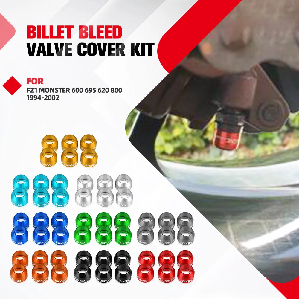 FOR DUCATI MONSTER 600 695 620 800 1994 1995 1996 1997 1998 1999 2000 2001 2002 Caliper Master Cylinder Billet Bleed Valve Cover