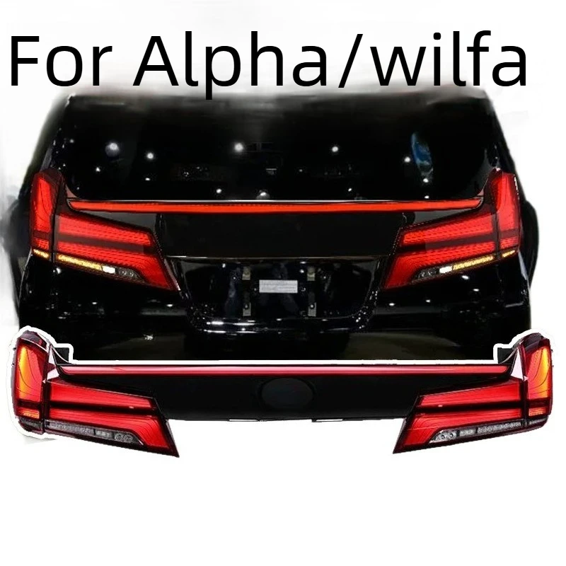 Through‑Type Taillight Assembly Sequential Turn Signal Welcome Light Modification Lamps For Alphard Vellfire