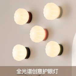 Cream Style Bedroom Bedside Wall Lamp Modern Simple Aisle Corridor Entrance Entrance Porch Balcony wall light Background Lamp
