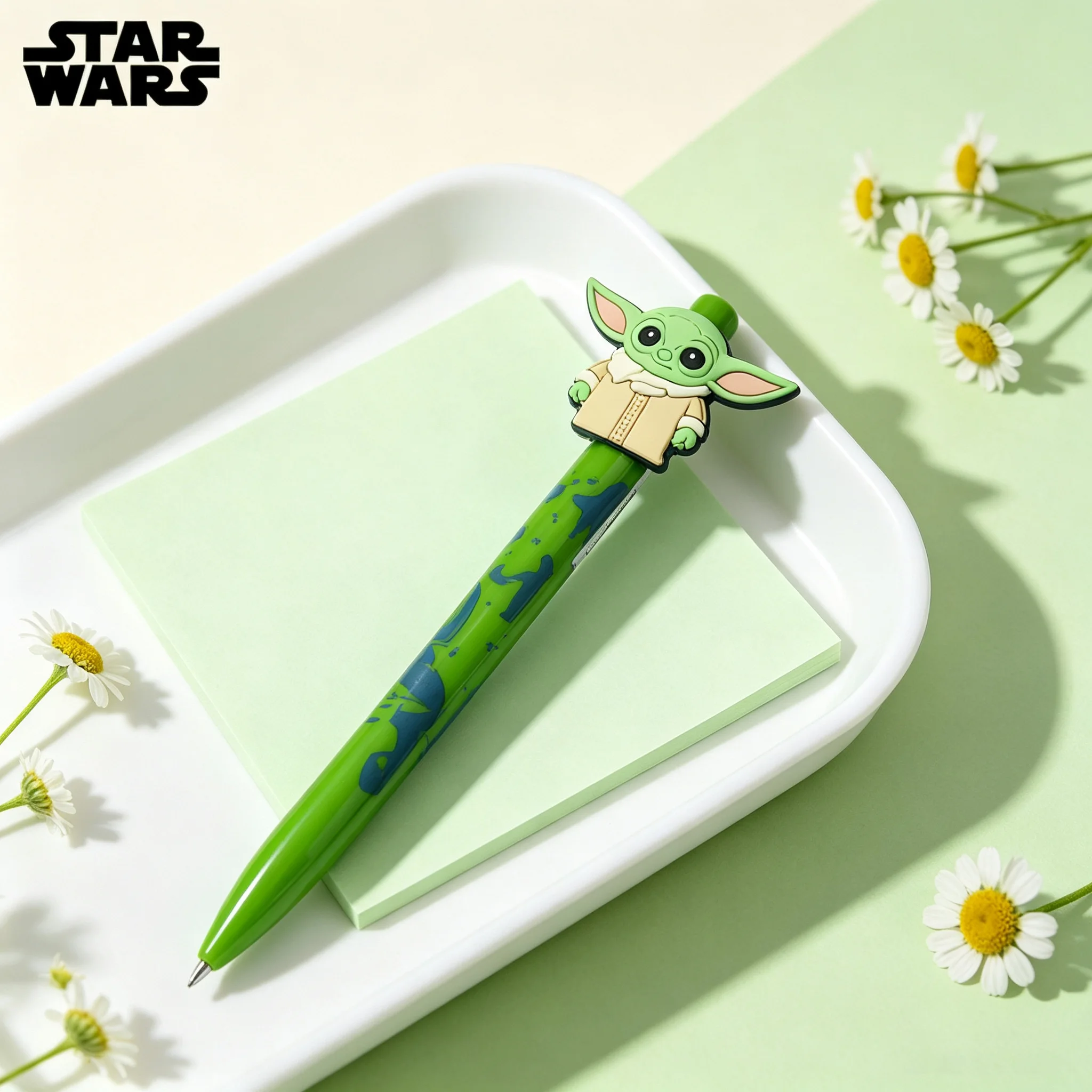 1PC Star Wars Officially Licensed Yoda Pattern Gel Pens Medium Point Black Ink For Smooth Writing Journaling And Office Supplies