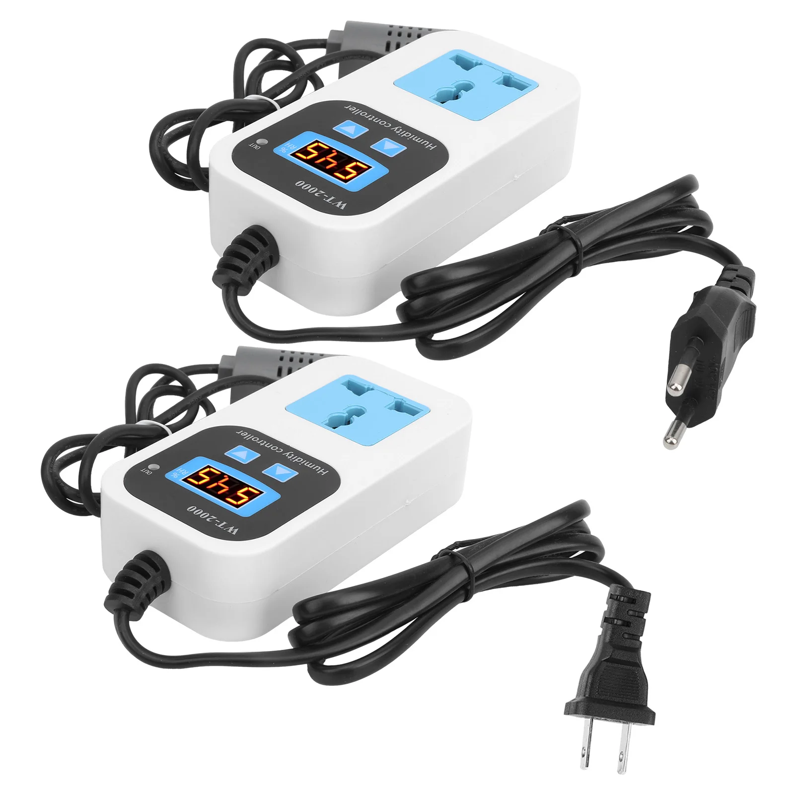 جهاز التحكم الرقمي في الرطوبة ترطيب مقبس إزالة الرطوبة 0% ~ 99% RH WT2000 جهاز التحكم في الرطوبة مقبس الرطوبة