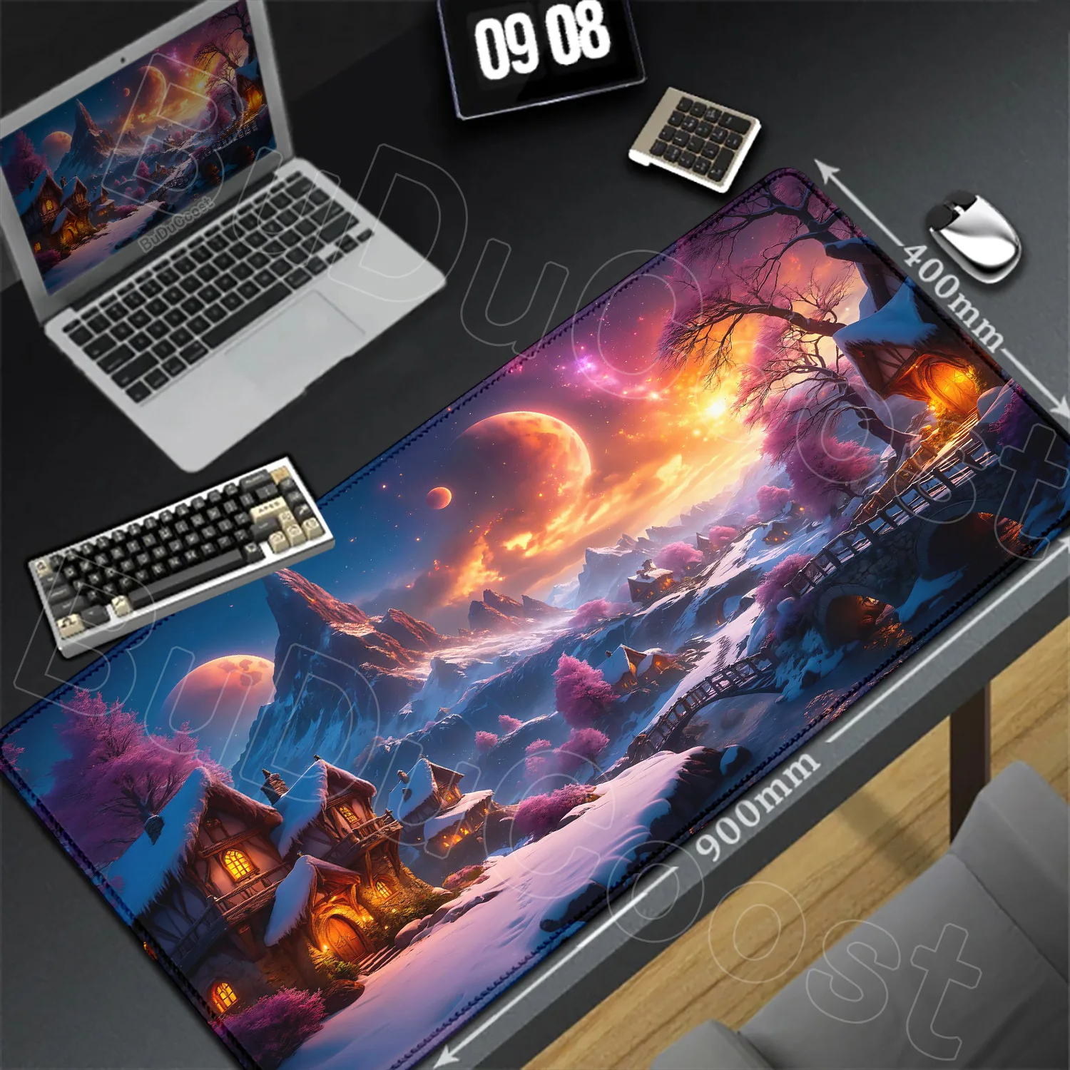 

Large Size essential Non-slip soft portable MousePad XXL Gaming Rubber scenery Mouse Mat Computer Gamers Office desk Mouse Pad