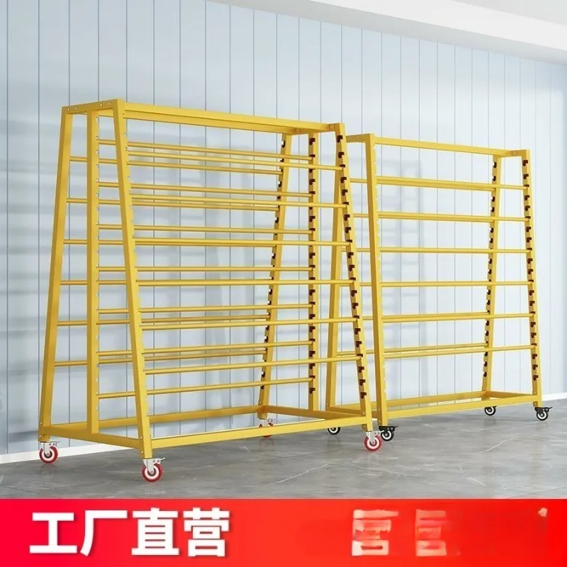 Textile fabric cloth roll sample cloth shelf leather rack plastic film display rack fragrant cloud yarn silk