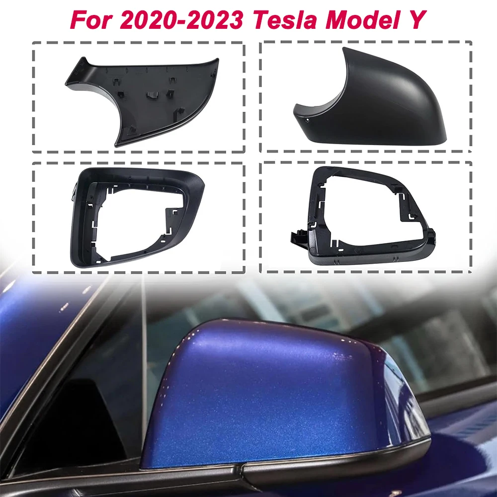 For 2020-2023 Model Y LH or RH Side Wing Mirror Cover Lower Bottom Holder Mirror Frame 8202102 8202202 8202101 8202201 8202203