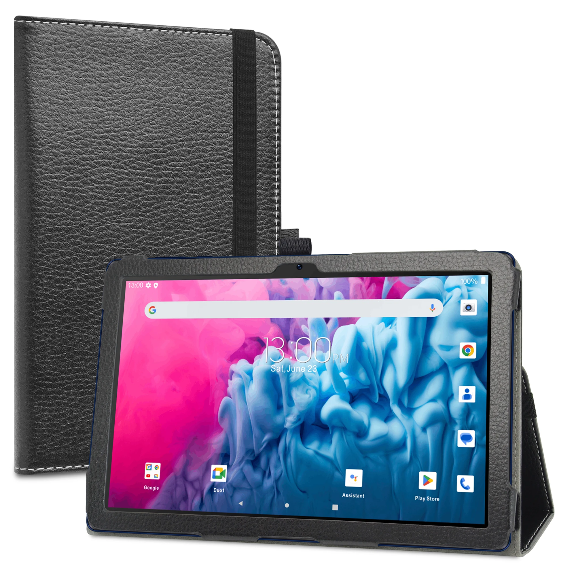 

Tablet Case For 10.1" Vortex CMG101 /Vortex BTAB10 Tablet Folding Stand PU Leather Cover with Elastic Closure