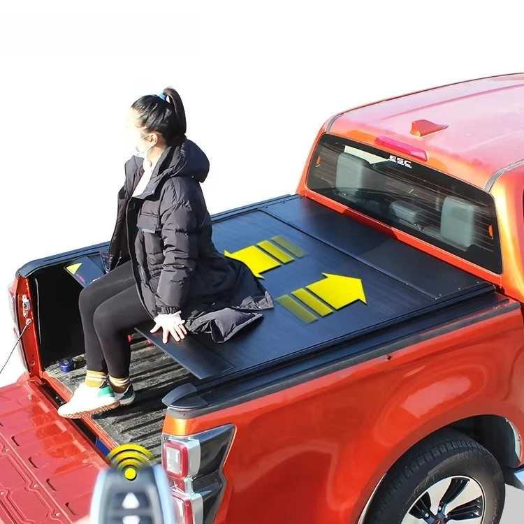 

Pickup Truck Retractable Truck Bed Covers Electric Tonneau Cover Hilux for Hilux Vero Vigo