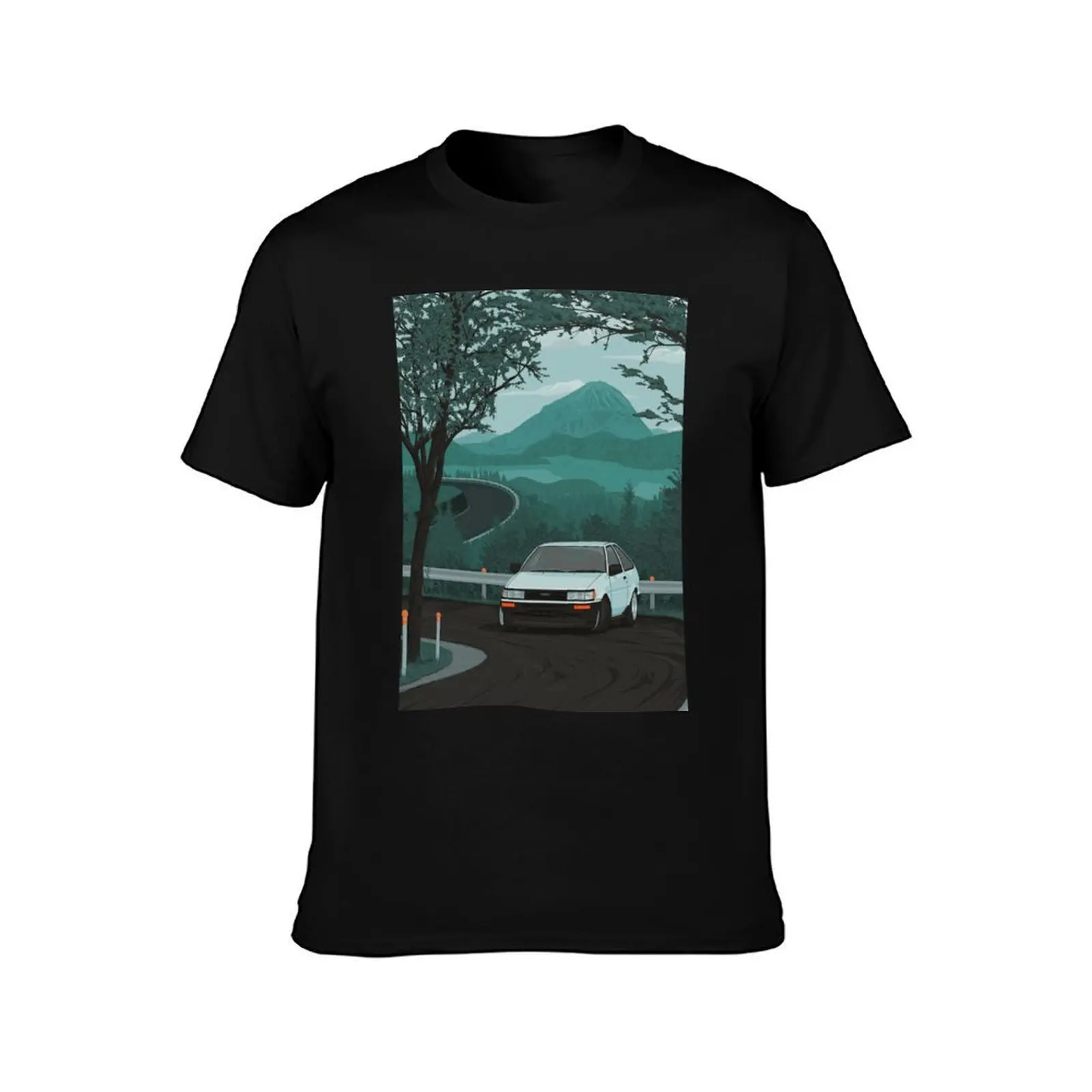AE86 Corolla touge drift T-Shirt Classic Basic Casual T-Shirt