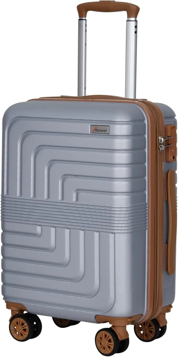 

22x14x9 Airline Approved Expandable Hardshell Carry-On Luggage with Double Spinner Wheels, Lightweight and Scratch-Resistant