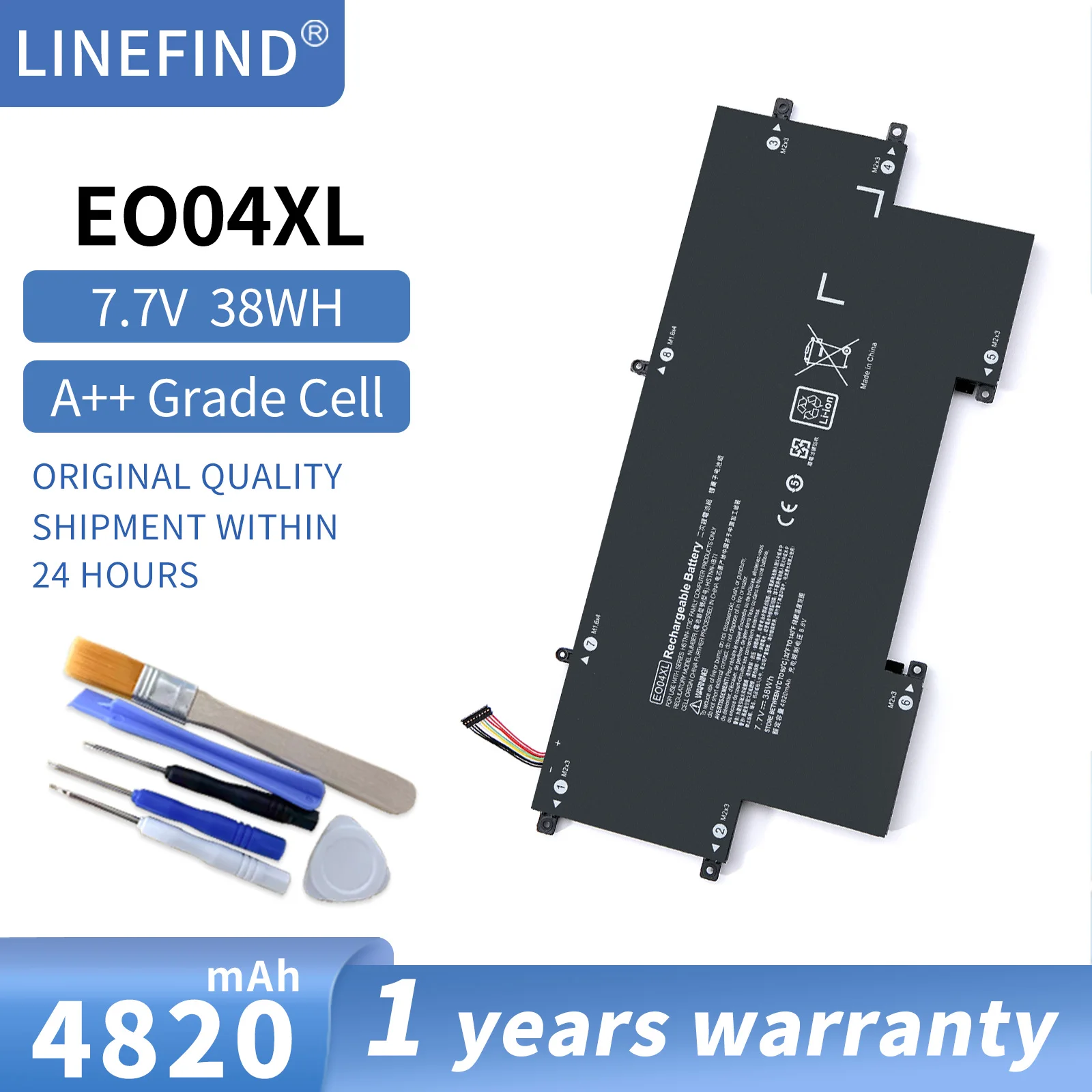 

7.7v 38wh Eo04xl Notebook Battery For Hp Elitebook Folio G1 Series Notebook 827927-1b1 827927-1c1 828226-005