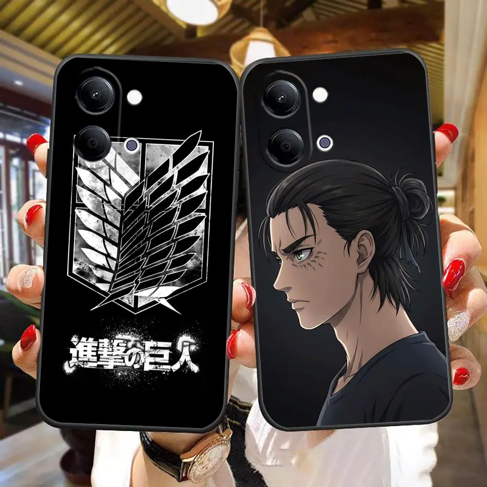 Phone Case For VIVO Y03 Y04 Y05 Y15S Y17S Y19S Y20 Y21 Y22S Y27 Y28 Y31 Y31D Y35 Y36 Y38 Y50 Y400 Cover Anime A-Attack On Titan