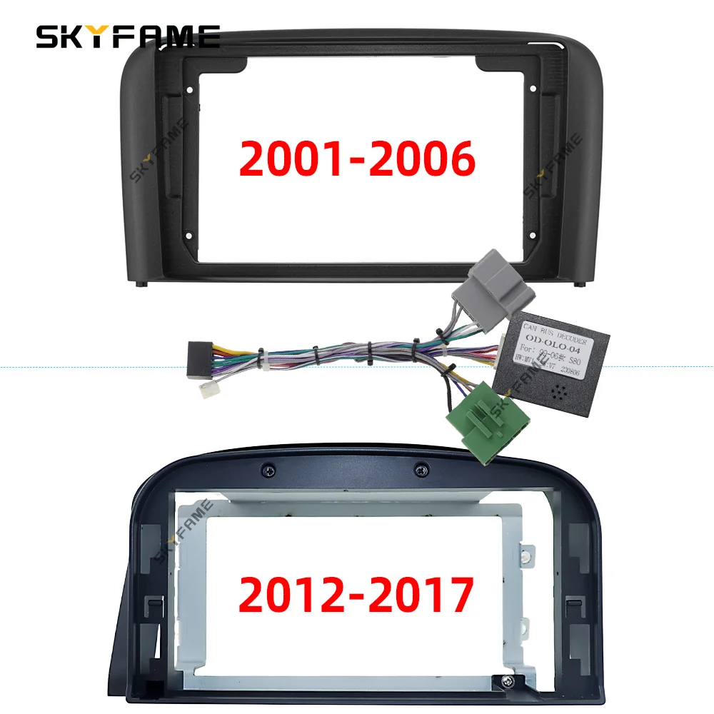 

SKYFAME автомобильная рамка, лицевой адаптер Canbus Box, Android радиоприемник, комплект панели приборной панели для Volvo S80