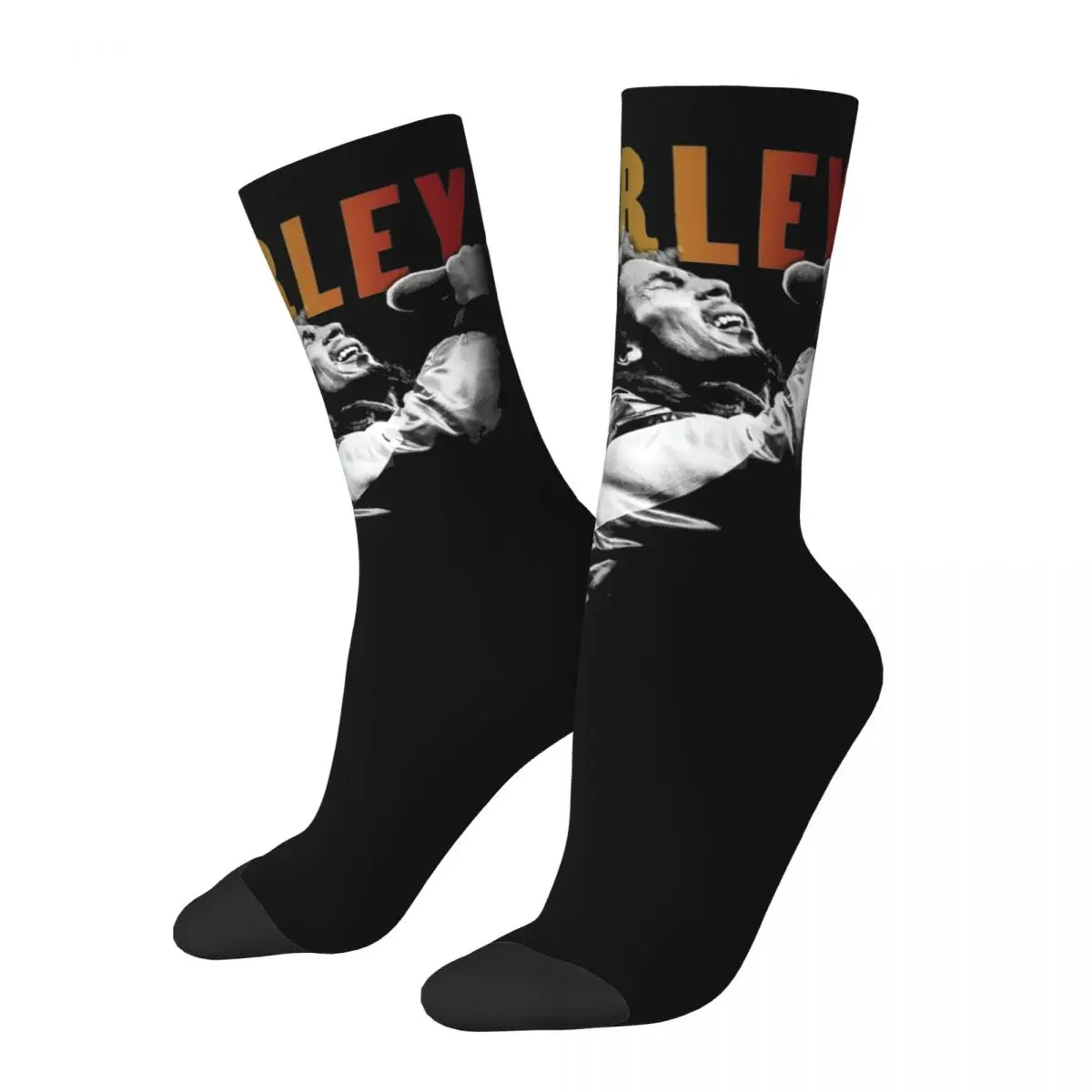 

Fashion Male Men Socks Hip Hop Bob-Marley Jamaican Reggae Music Sock Graphic Women Socks Spring Summer Autumn Winter