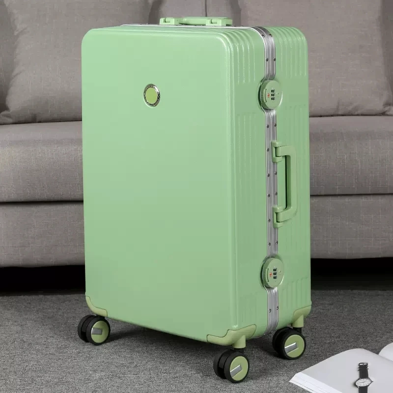 High Quality Colorful Sleek Minimalist 20/22/24/26/28 Inch Size Aluminum Frame Rolling Luggage Spinner Brand Travel Suitcase