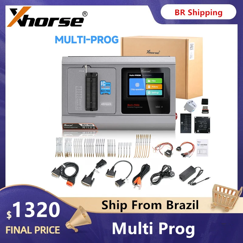 Xhorse Multi-Prog Multi Prog ECU TCU Programmer Update Version of VVDI Prog with Free MQB48 License