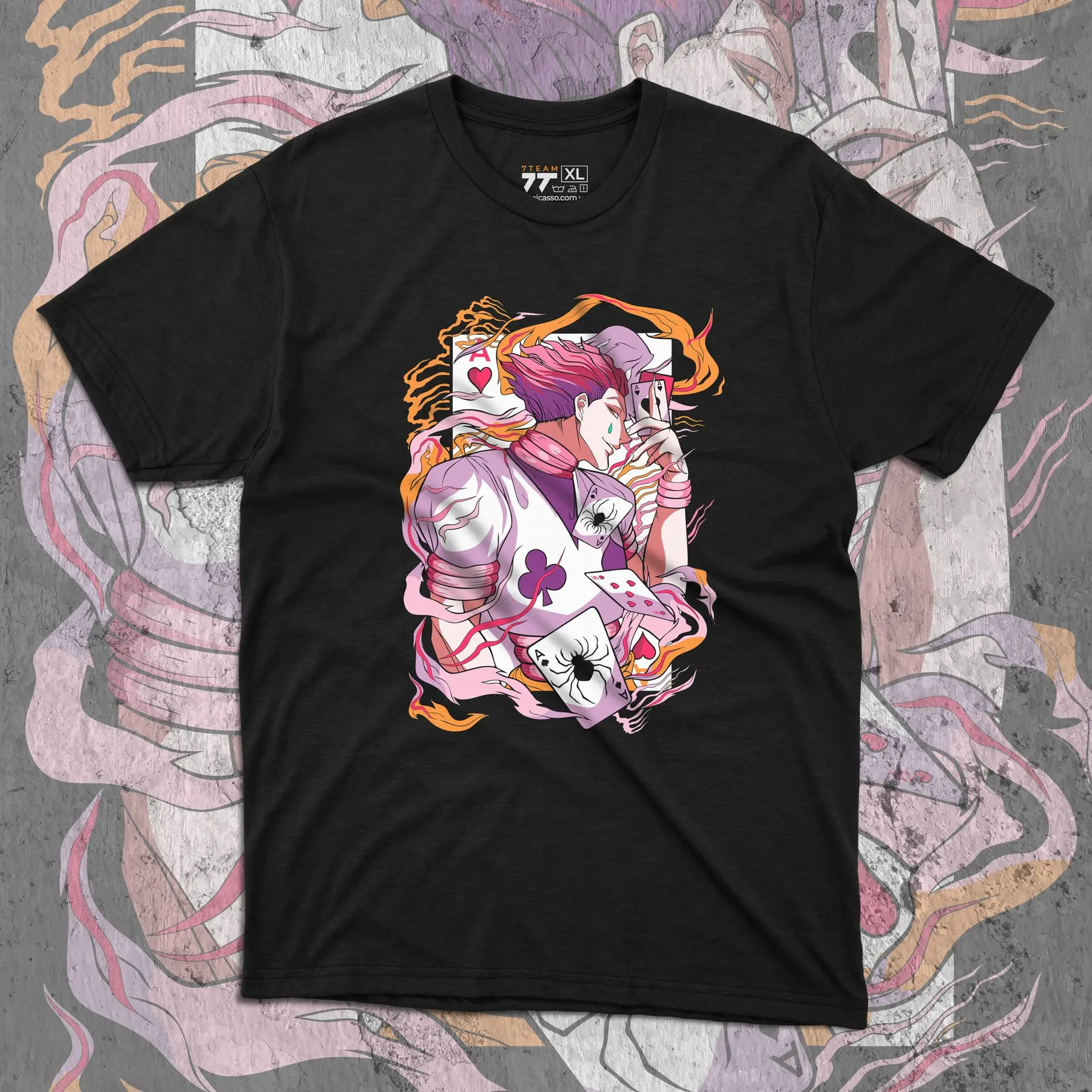 

T-shirt with Hisoka print