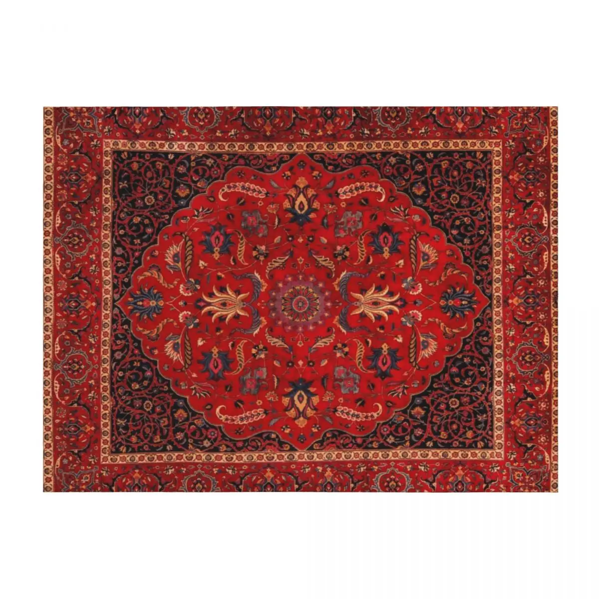 

Antique Persian Rug Throw Blanket Beautifuls Heavy Travel Cute Blankets