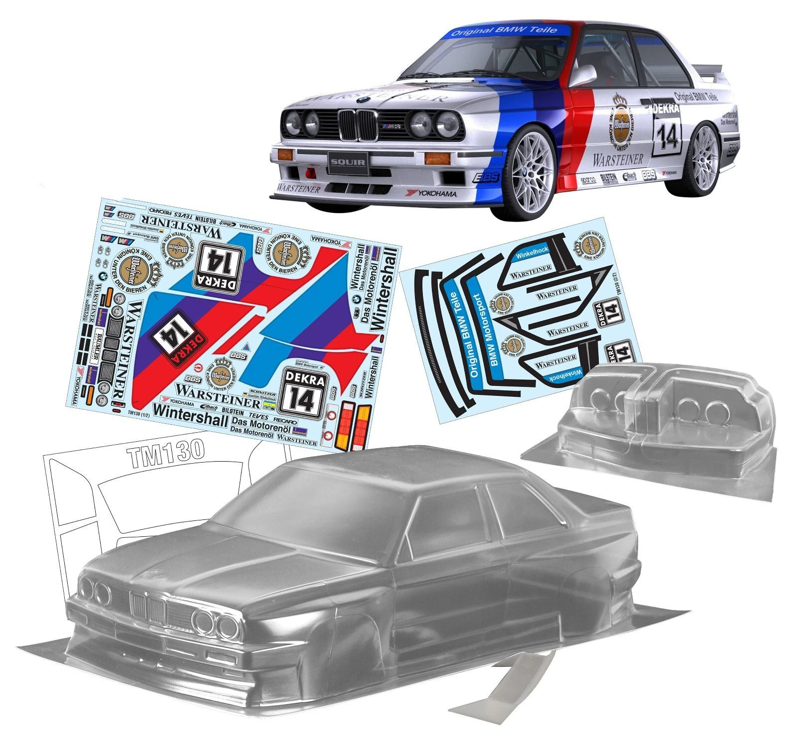 1Set E30 M3 1/10 1:10 M Auto Pc Body Shell 210Mm Wielbasis Schoon Rc Drift Lichaam Shell Voor rc Tamiya Carten M Auto