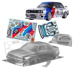 1 zestaw E30 M3 1/10 1:10 M samochód PC ciała powłoki 210mm rozstaw osi czyste RC drift ciała powłoki dla RC TAMIYA CARTEN M samochód