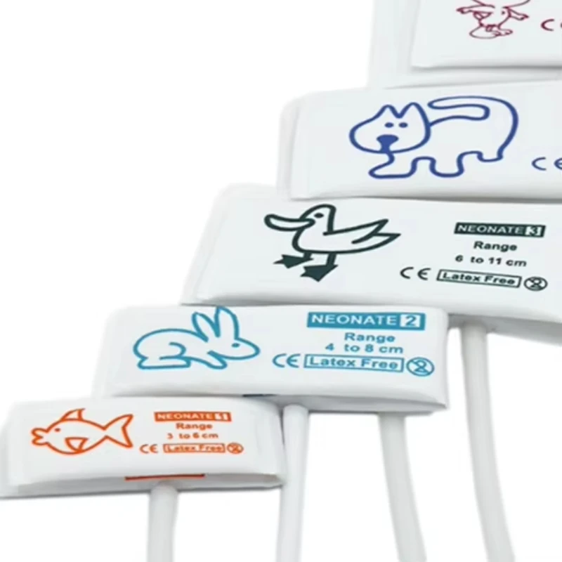 أنبوب مزدوج مزدوج من NIBP للطب البيطري يمكن التخلص منه لمراقبة BP الحيوانات الصحية - غير منسوجة، بدون المثانة #1