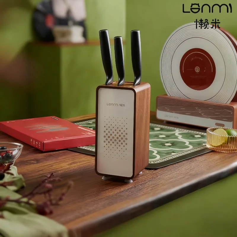 

LANMI Record knife set, kitchen knife set, household combination, chef's knife, slicing knife, knife holder