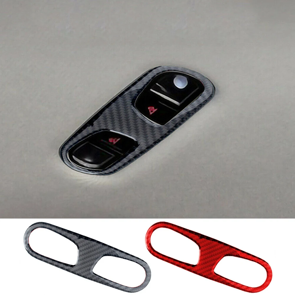 

For Audi A6 C7 Allroad A7 4G8 Sportback 2012-18 Car Rear Roof Reading Lamp Sticker Carbon Fiber Decor Auto Interior Accessories